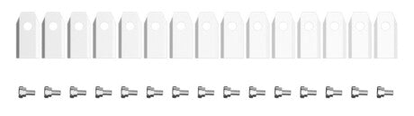 Noži z vijaki za robotsko kosilnico x, set 120kos